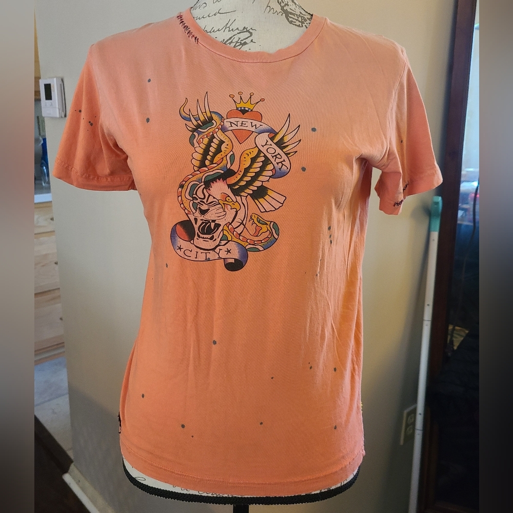 Vintage Virgos Lounge T-shirt New York City Distressed sz L